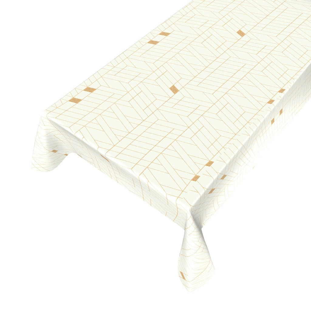 Tafelkleed Grace Ivoor Goud 140cmx20mtr