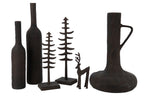 J-Line decoratie kerstboom - aluminium - donkerbruin - L