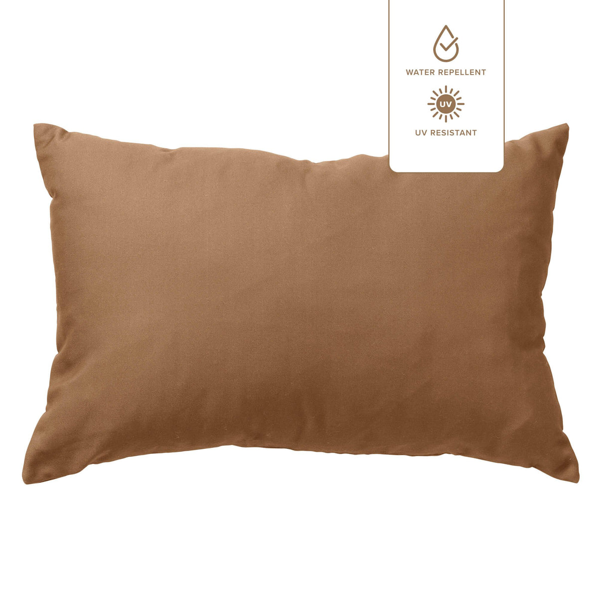 Nederlands decor Santorini - Buitenkussen 40x60 cm - waterafstotende en UV -resistent - Tabak Brown
