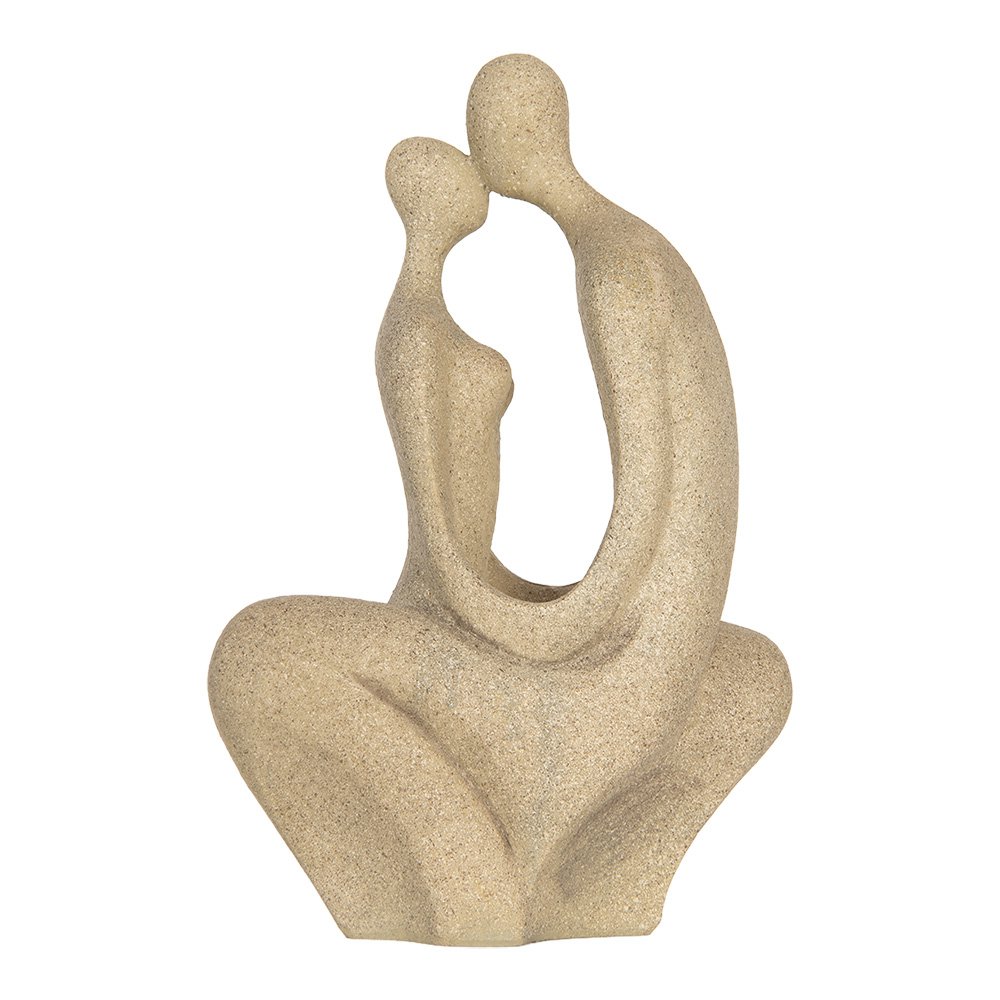 Decoratie Beeld 16x8x25 cm Beige Kunststof