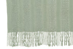 J-Line plaid gebreid - polyester - lichtgroen - 160 x 130 cm