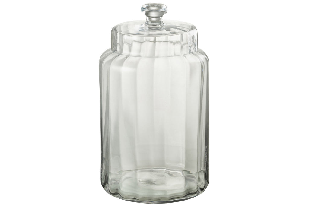 J-Line Voorraadpot Elia Glas Transparant Large