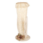 Decoratie Beeld Hoed 20x20x45 cm Beige Textiel Konijn