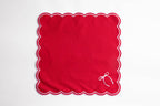 Rosie Scallop servetten met strik (set van 2)