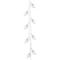 Decoratie Kerstslinger Wit Kunststof