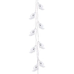 Decoratie Kerstslinger Wit Kunststof