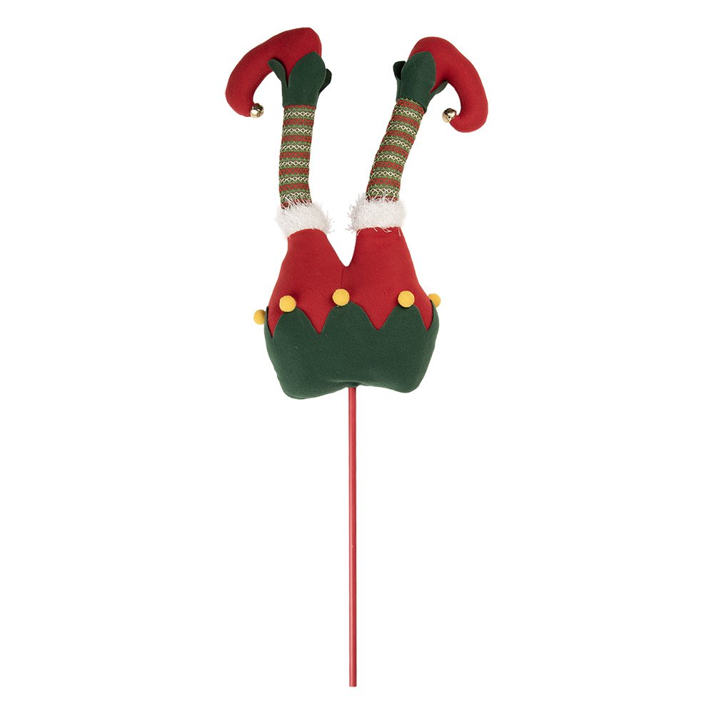 Kerstdecoratie Elfenbenen 24x10x80 cm Groen Hout