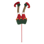 Kerstdecoratie Elfenbenen 24x10x80 cm Groen Hout