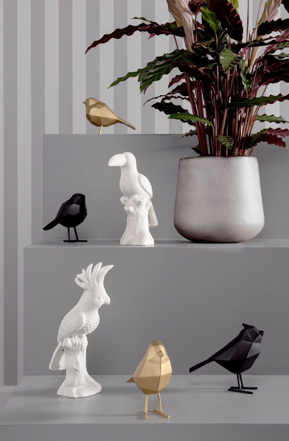 Standbeeld Origami Vogel Klein