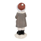 Beeld Kind 14 cm Grijs Polyresin Kerstfiguren