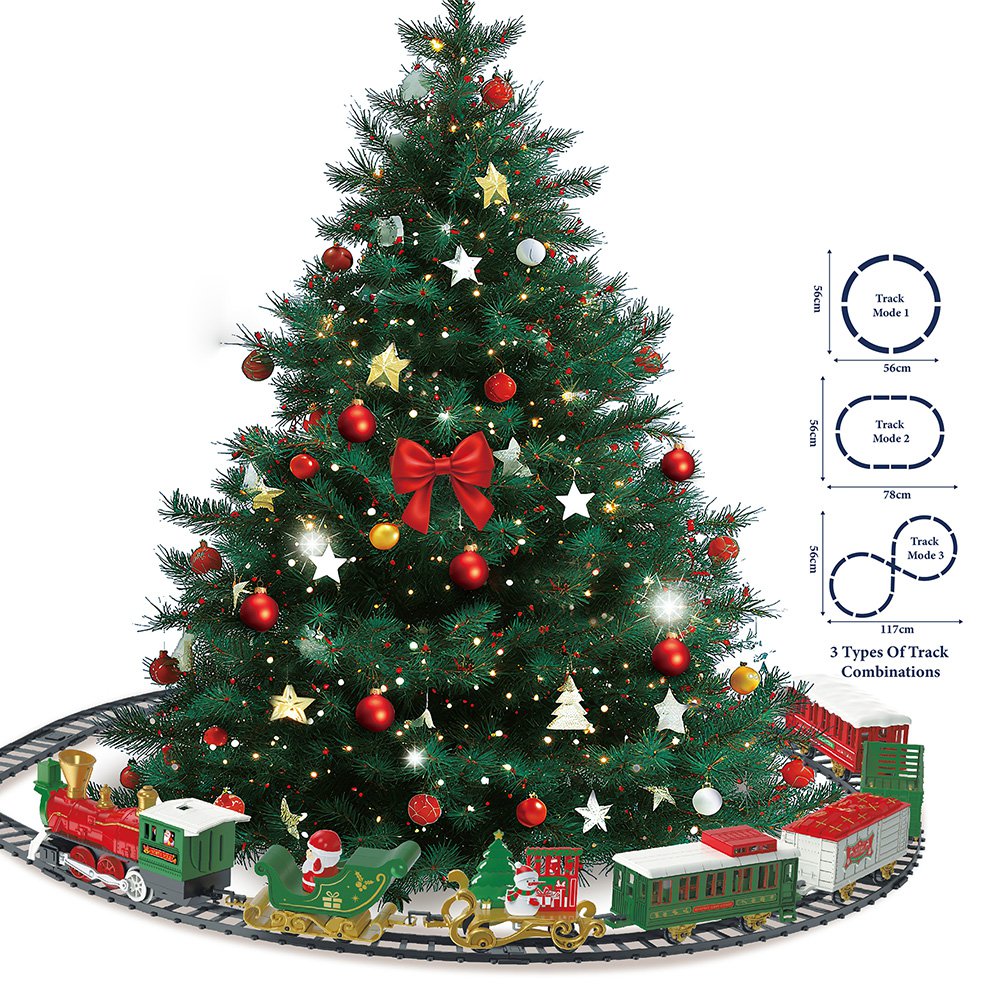 Kerstdecoratie Trein Groen Kunststof