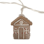 Lichtsnoer 10 Lampjes Gingerbread house LED 150 cm Bruin Kunststof