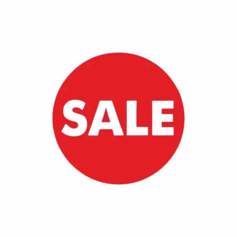 Etiketten Sale – 25mm – rood – 500 stuks