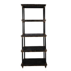 Boekenkast Zwart, Hout 80x40x210 cm