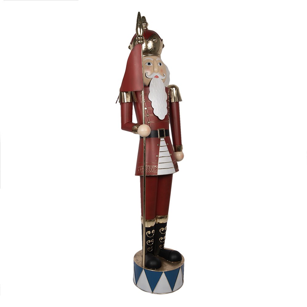Kerstdecoratie Beld Notenkraker 67x41x203 cm Rood metaal