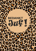 Bedankt juf - wenskaart