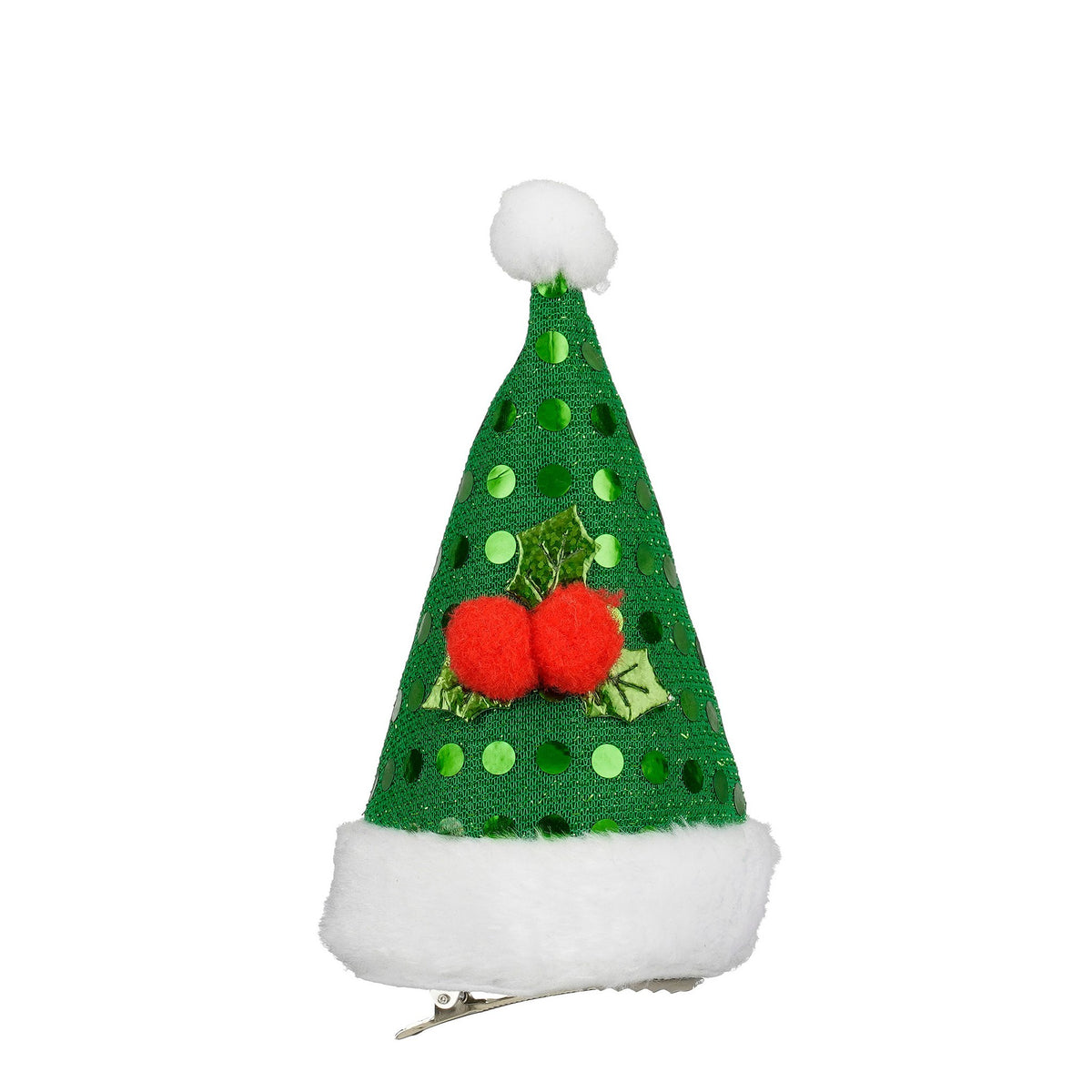 Clip kerstman hoed groen