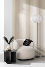 J-Line Staanlamp Lantaarn Metaal/Textiel Wit Large