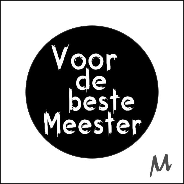 Meester bedankt - Wensetiket
