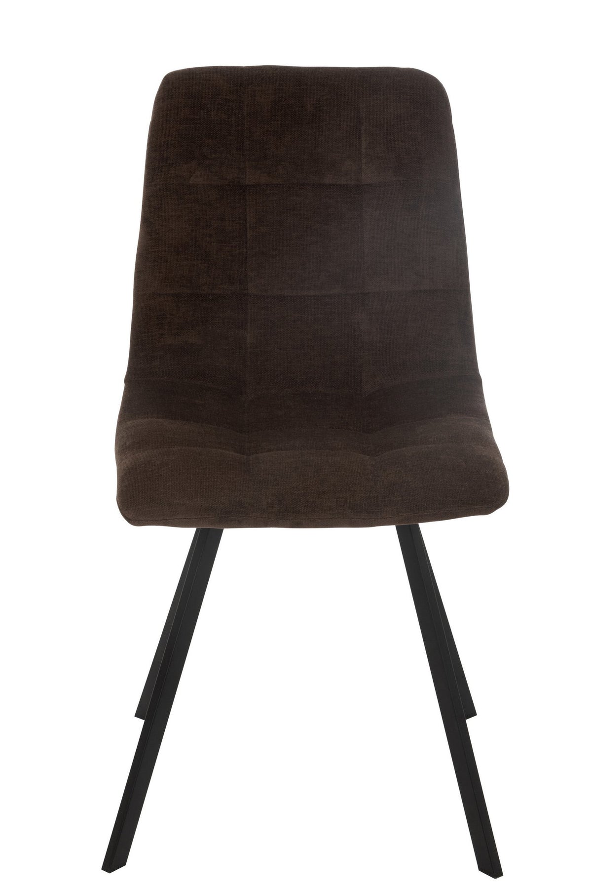 J-Line Eetstoel Clark Metaal/Polyester Bruin