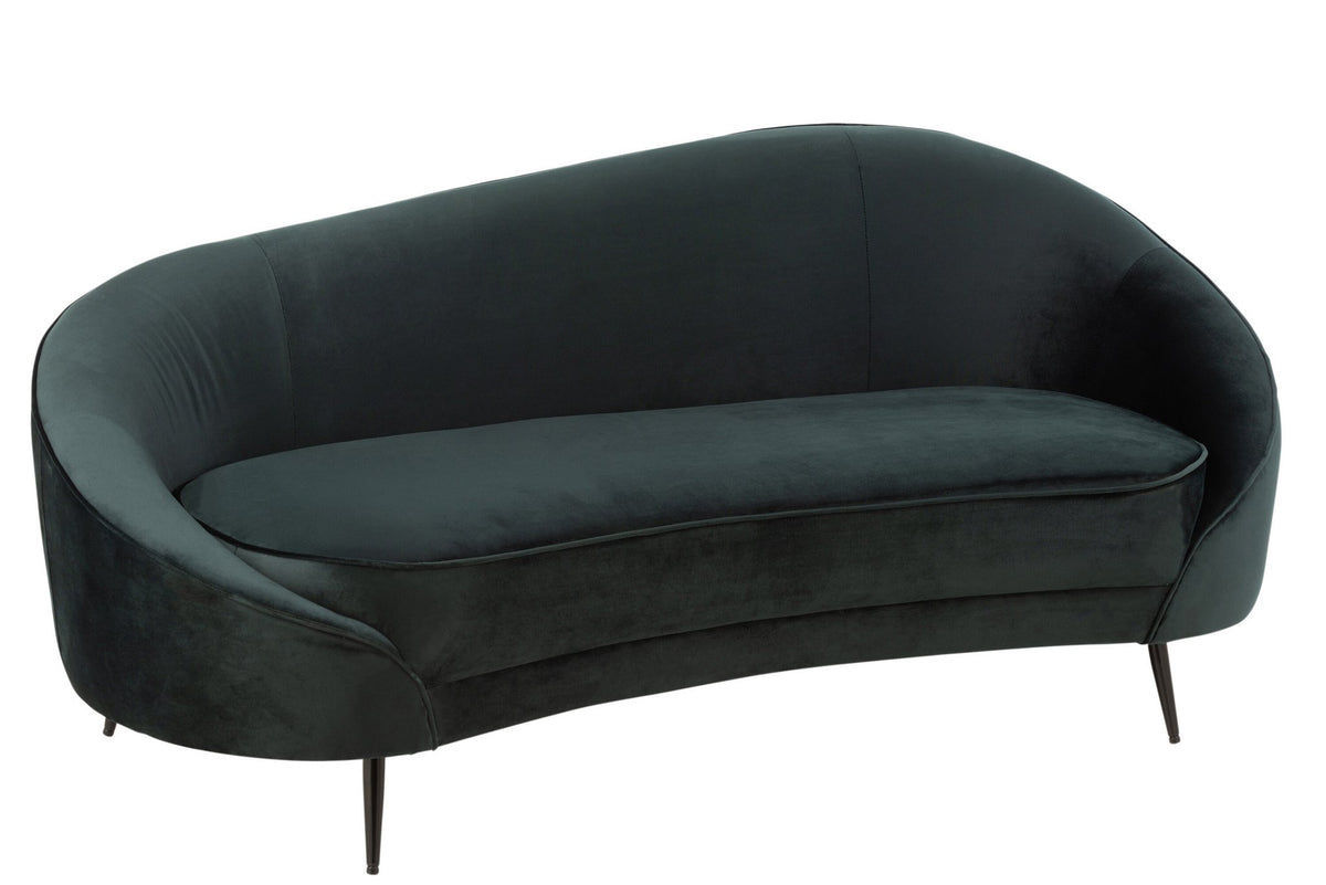 J-Line Sofa Elisabeth Textiel/Metaal Groen