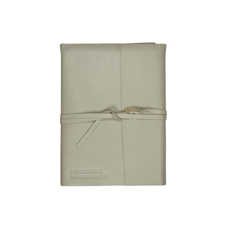 Leeff Notebook Noah taupe A5 - A collection of wise words