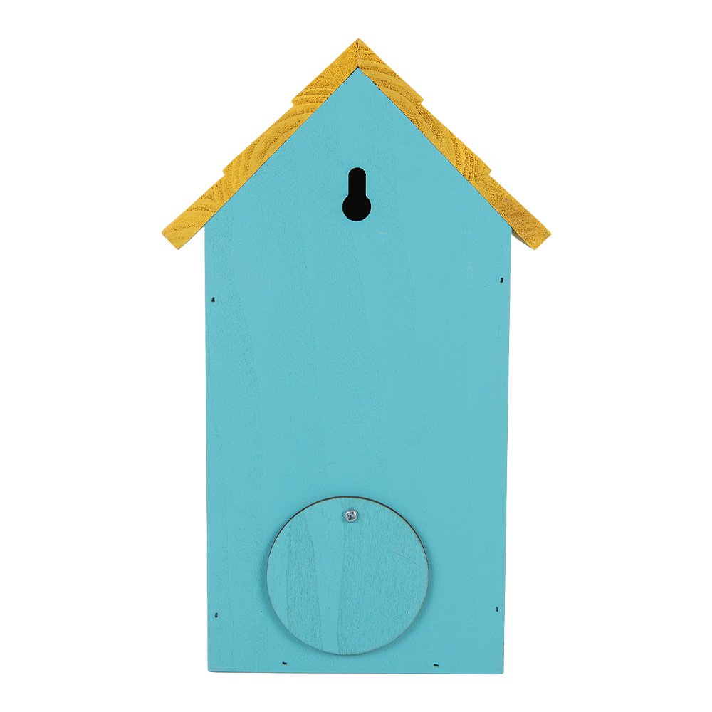 Vogelhuis 15x10x22 cm Blauw Hout