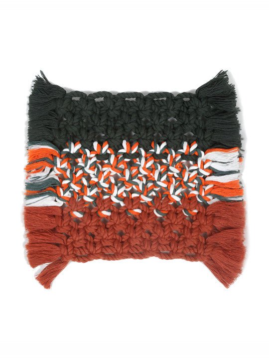 Geweven Macrame Onderzetterset – Tafeldecoratieaccenten – 4st