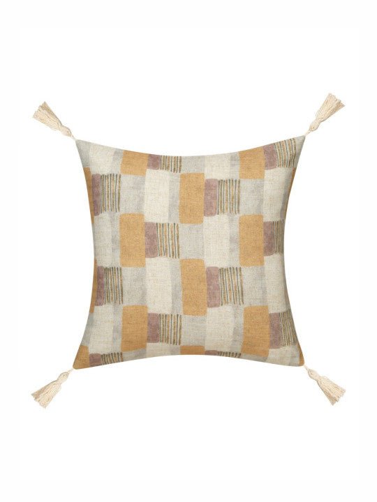 Set van 2 - Bedrukte kussenhoezen – Huishoudtextiel voor de detailhandel – Wasbaar polylinnen – 16x16in