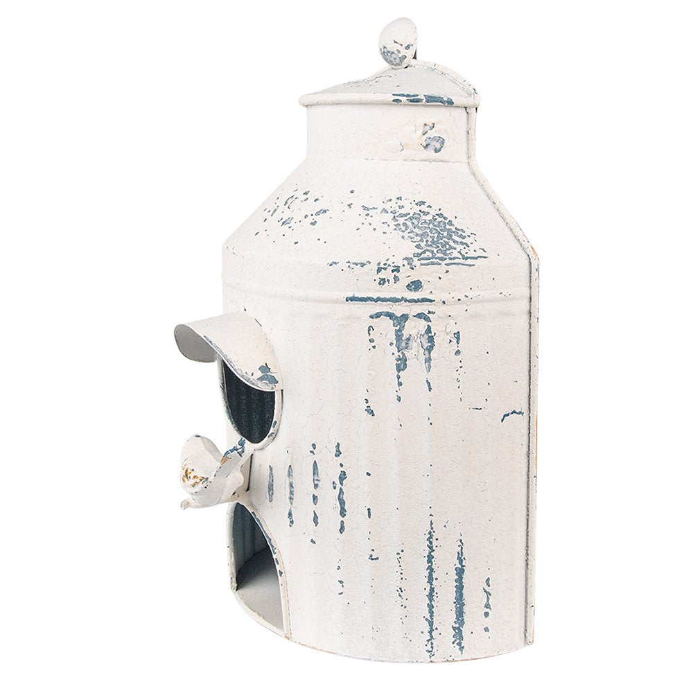 Vogelhuis 19x13x28 cm Beige IJzer Vogelhuisje Hangend