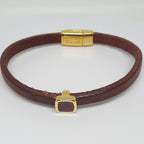 Semplice emaille vierkante slider 24K verguld