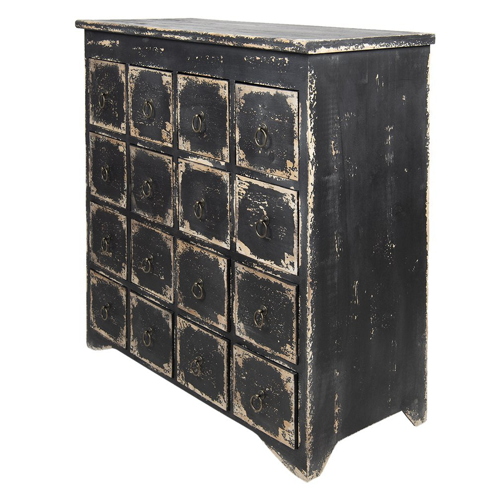 Ladekast 96x40x94 cm Zwart Hout Kast