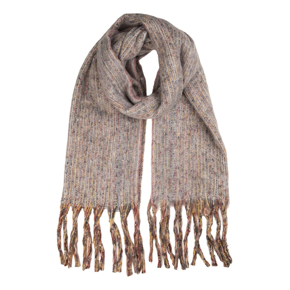 Wintersjaal Dames 50x210 cm Grijs Textiel