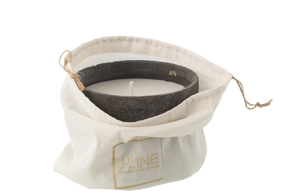 J-Line buitenkaars Rond - donkergrijs - M - 31U