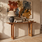 Bullnose mangohouten sidetable Chamfered