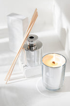 J-Line geurkaars Excellent - Cotton Candy - glas - zilver - S - 50U