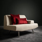 Chloe | Kussen | 50x50 cm Merlot | Rood | Hoii | Met luxe binnenkussen