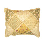 Bedsprei 230x250 cm Groen Beige Polyester