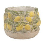 Bloempot Ø 19x15 cm Beige Steen Citroenen