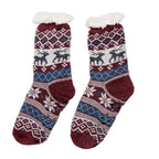 Kerstsokken set van 12 one size Meerkleurig Synthetisch Hert