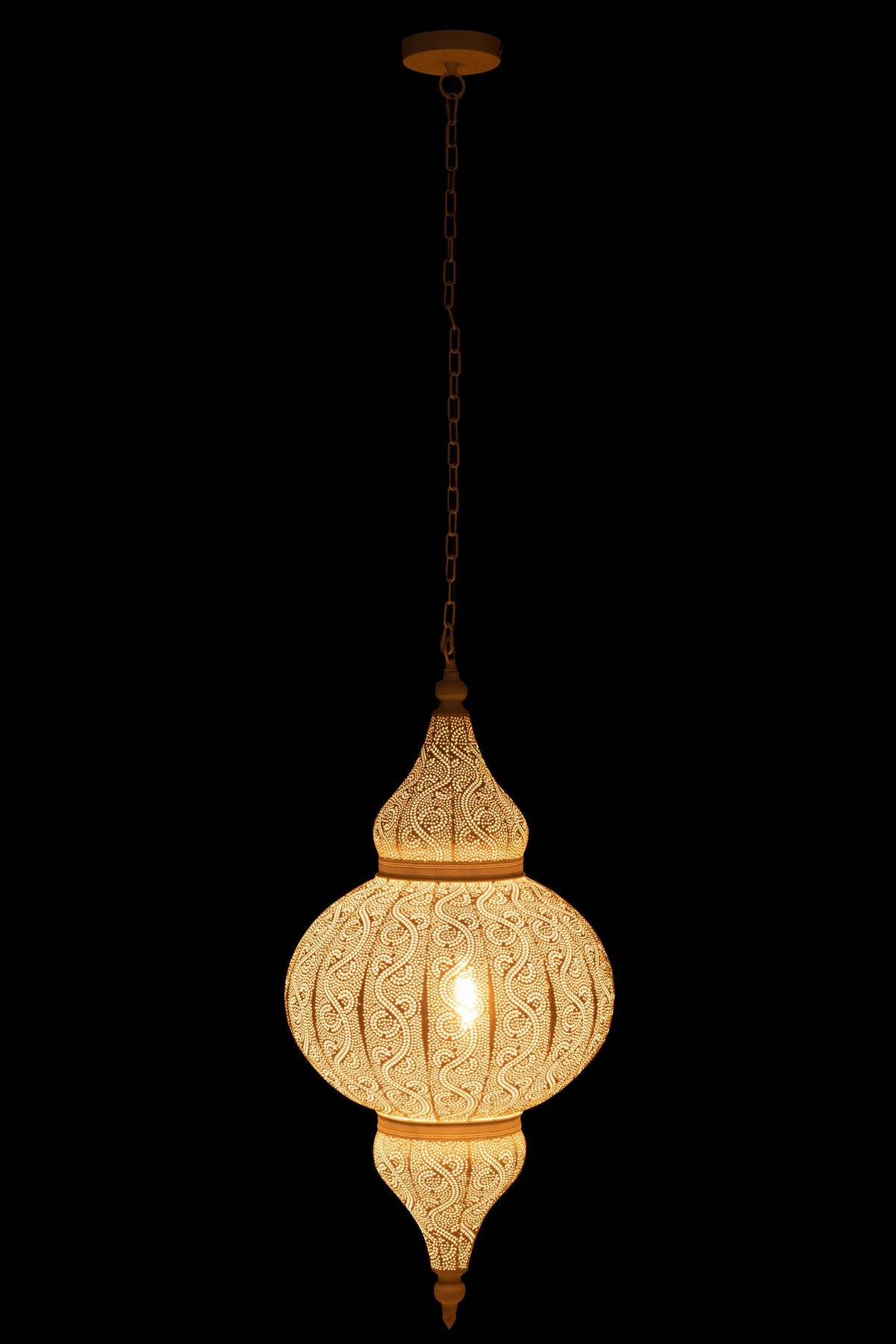 J-Line hanglamp Boor - metaal - wit - large
