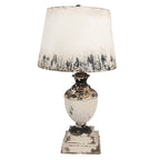 Tafellamp Ø 32x60 cm Beige Hout Bureaulamp