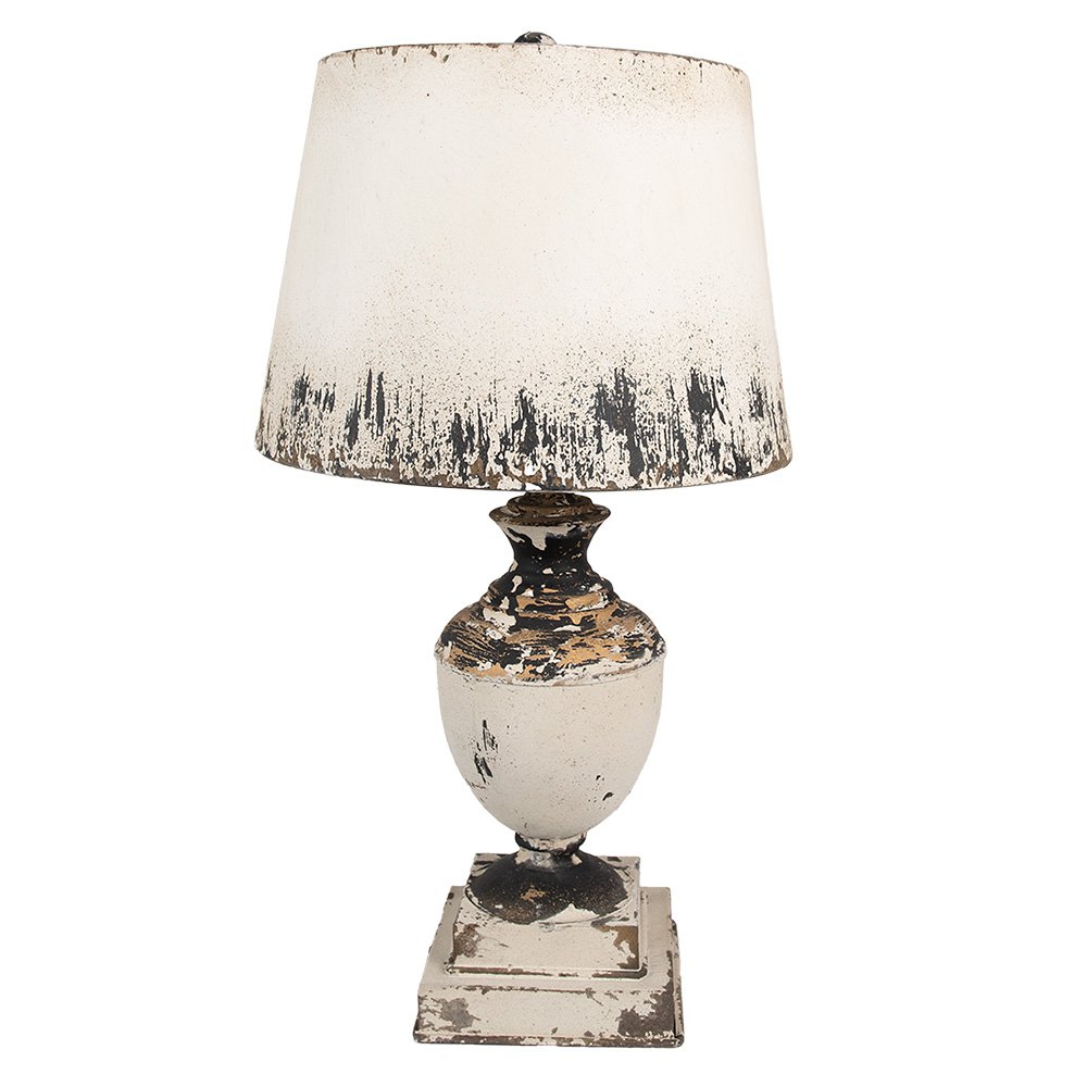 Tafellamp Ø 32x60 cm Beige Hout Bureaulamp