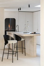 J-Line decoratie Fles Norma - glas - grijs - small