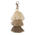 Sleutelhanger 4x4x13 cm Beige Synthetisch