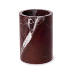 Marmer vaas/wijnkoeler rood Ø12x18cm