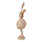 Decoratie Beeld Konijn 27 cm Beige Kunststof