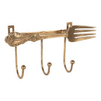 Wandhaak 18x4x9 cm Goudkleurig Metaal