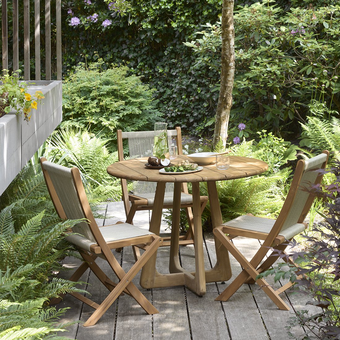 Verano teakhouten ronde tuintafel - Ø100 cm