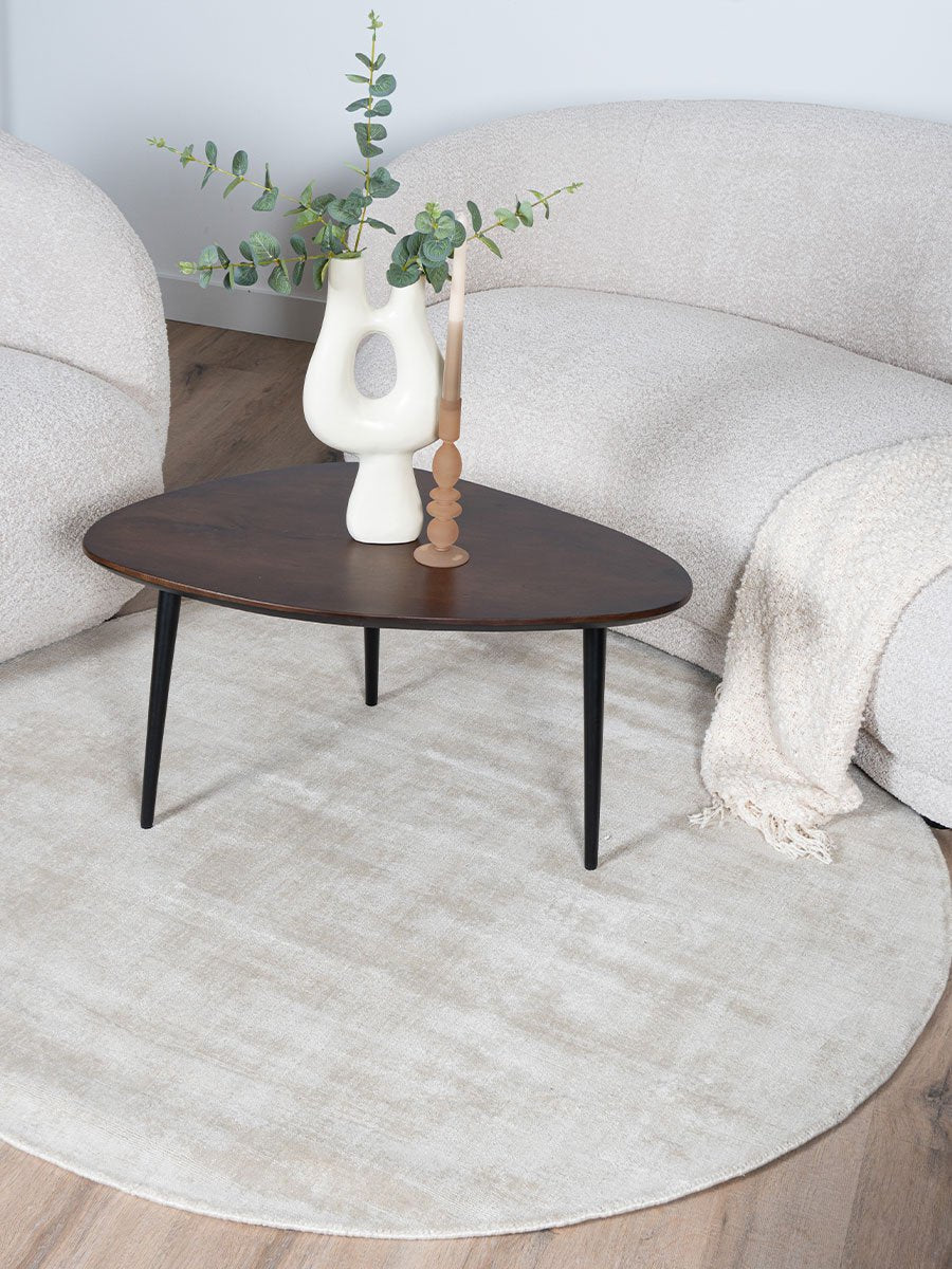 Vloerkleed Cos Beige - Rond ø200 cm